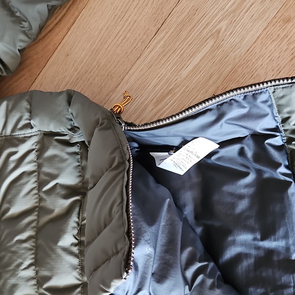 Men's L.L. Bean Moutain Down Green Puffer Quarter Zip Jacket Size Medium - Picture 5 of 8